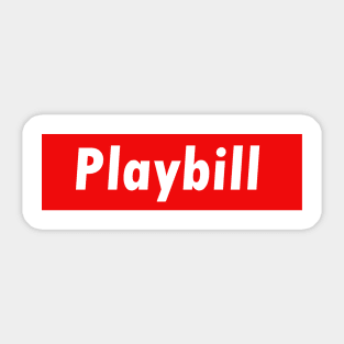 Playbill Sticker